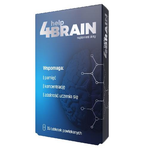 Miniaturka artykułu - Help4Brain, 15 tab. - Wspomaga pamięć, koncentrację i zdolność uczenia się
