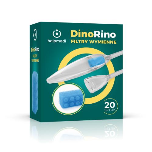 Miniaturka artykułu - HelpMedi DinoRino Filtry do ustnego aspiratora kataru wymienne, 20 szt.