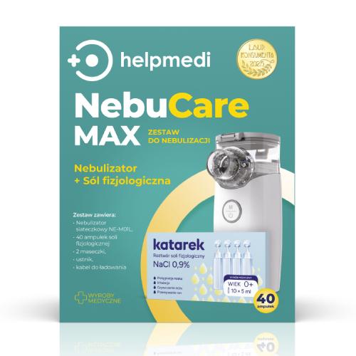 Miniaturka artykułu - HelpMedi NebuCare Max Zestaw do nebulizacji niemowląt i dzieci
