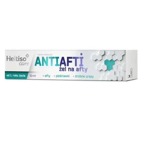 Miniaturka artykułu - Heltiso Care Antiafti żel na afty, 10ml USZKODZONE/BRAK TEKTUROWEGO OPAKOWANIA