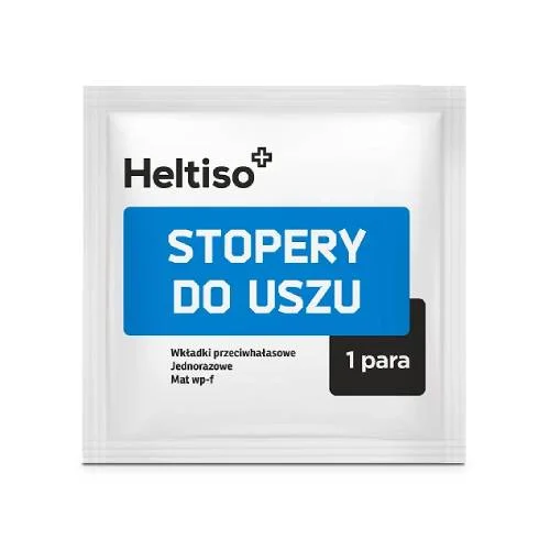 Miniaturka artykułu - Heltiso Jednorazowe stopery do uszu, 1 para