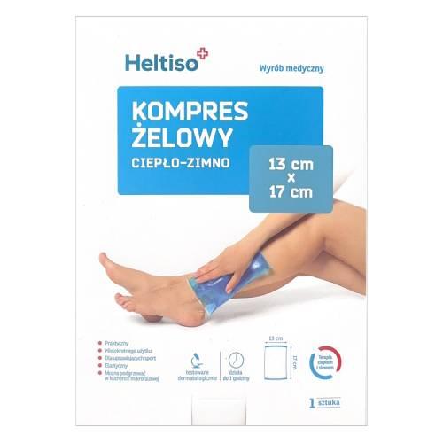 Miniaturka artykułu - Heltiso Kompres żelowy ciepło-zimno 13 x 17 cm, 1 szt.