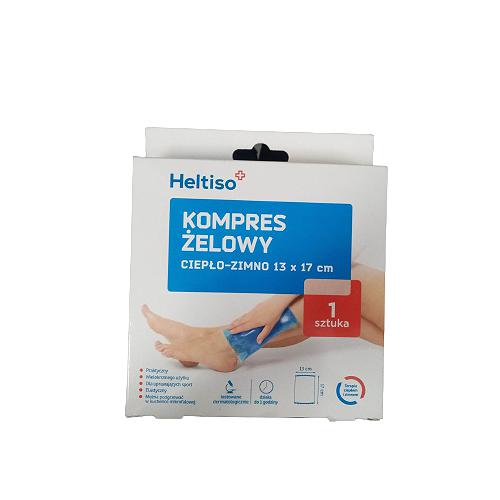 Miniaturka artykułu - Heltiso Kompres żelowy ciepło-zimno 13x17cm, 1 sztuka