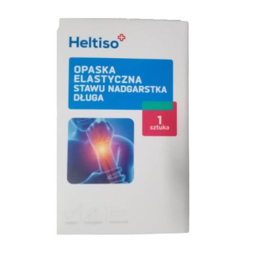 Miniaturka artykułu - Heltiso Opaska elastyczna stawu nadgarstka długa - rozmiar S, 1 sztuka