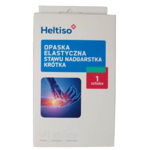 Miniaturka artykułu - Heltiso Opaska elastyczna stawu nadgarstka kr&oacute;tka - rozmiar S, 1 sztuka