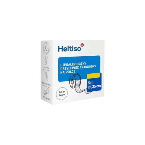 Miniaturka artykułu - Heltiso Przylepiec tkaninowy 5m x 1,25cm, 1 sztuk