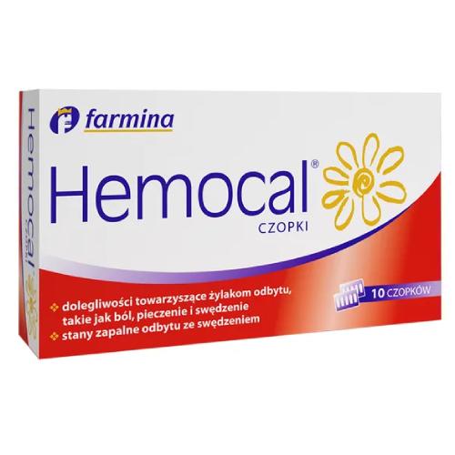 Miniaturka artykułu - Hemocal - 10 czopk&oacute;w