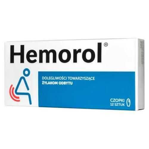 Miniaturka artykułu - HEMOROL - 12 czopk&oacute;w