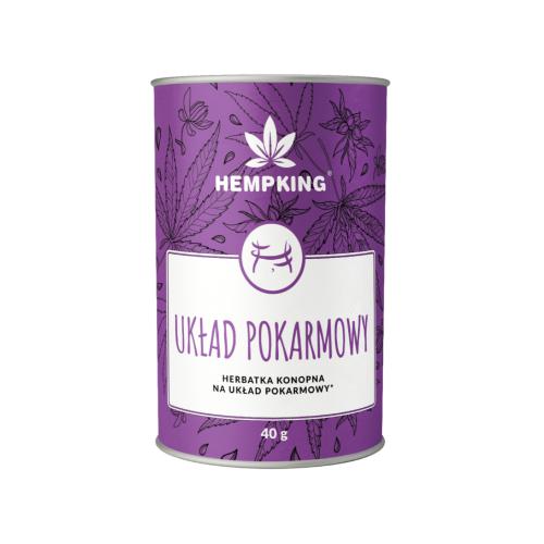 Miniaturka artykułu - HEMPKING Herbatka konopna UKŁAD POKARMOWY, 40g