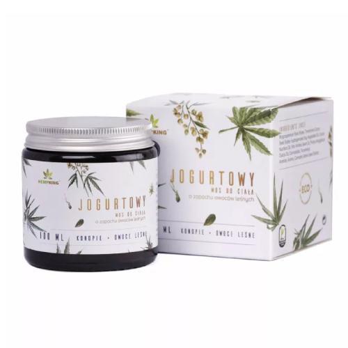 Miniaturka artykułu - HEMPKING Jogurtowy mus do ciała o zapachu owoców leśnych, 100ml  USZKODZONE TEKTUROWE OPAKOWANIE