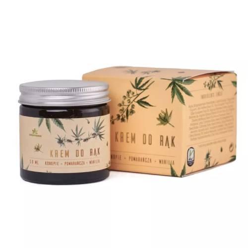 Miniaturka artykułu - HEMPKING Konopny krem do rąk z CBD o zapachu wanilii i pomarańczy, 50ml KR&Oacute;TKA DATA 31.10.2026