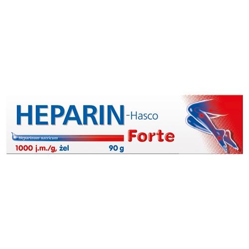 Miniaturka artykułu - HEPARIN-HASCO Forte żel 1000 j.m/g, 90 g