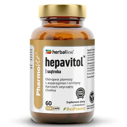 Miniaturka artykułu - Pharmovit Herbaline Hepavitol, 60 kaps.