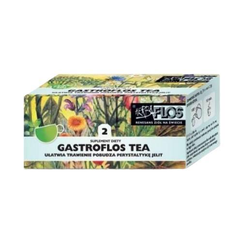Miniaturka artykułu - Herba-Flos Gastroflos Tea 2 na trawienie, 20 sasz. x 2 g.