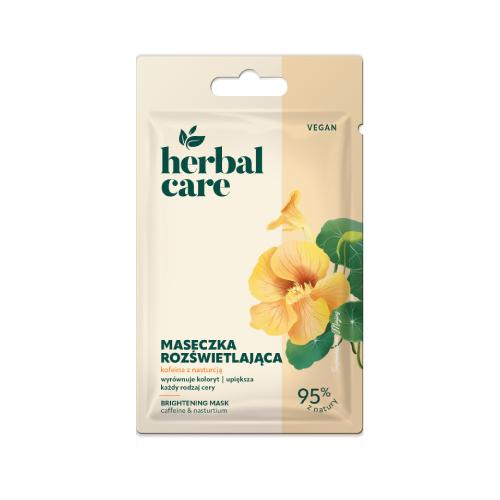 Miniaturka artykułu - Farmona Herbal Care Maseczka rozświetlająca do twarzy Kofeina z Nasturcją, 7 g