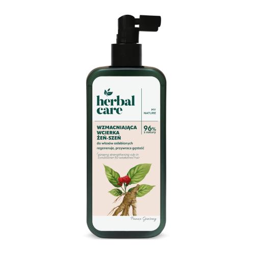 Miniaturka artykułu - Herbal Care Wzmacniająca wcierka do włos&oacute;w osłabionych żeń-szeń, 200 ml