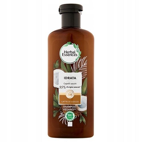 Miniaturka artykułu - Herbal Essences Idrata Szampon do włos&oacute;w z mleczkiem kokosowym, 250 ml