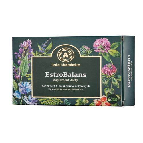 Miniaturka artykułu - Herbal Monasterium EstroBalans, 30 kaps. USZKODZONE TEKTUROWE OPAKOWANIE