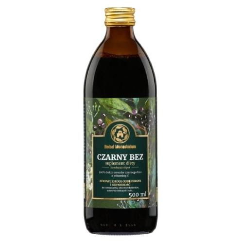 Miniaturka artykułu - HERBAL MONASTERIUM Sok Czarny bez, 500ml