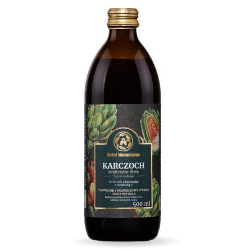 Miniaturka artykułu - HERBAL MONASTERIUM Sok z Karczocha - 500ml