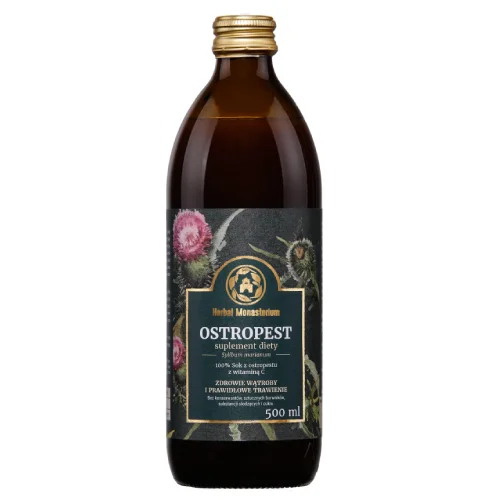 Miniaturka artykułu - HERBAL MONASTERIUM Sok z Ostropestu - 500ml