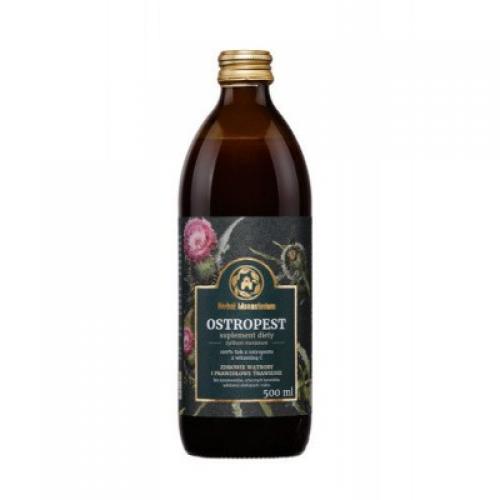 Miniaturka artykułu - HERBAL MONASTERIUM Sok z Ostropestu - 500ml USZKODZONA ETYKIETA