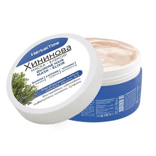Miniaturka artykułu - Herbal Time Maska do włosów z chininą i kompleksem Phytochem, 200 ml