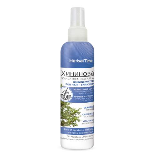 Miniaturka artykułu - Herbal Time Woda chininowa do włosów, 200 ml