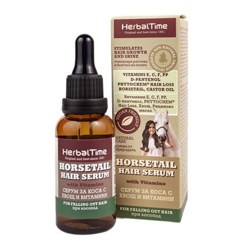 Miniaturka artykułu - Herbal Time Horsetail Serum do włosów ze skrzypem polnym i witaminami, 30 ml
