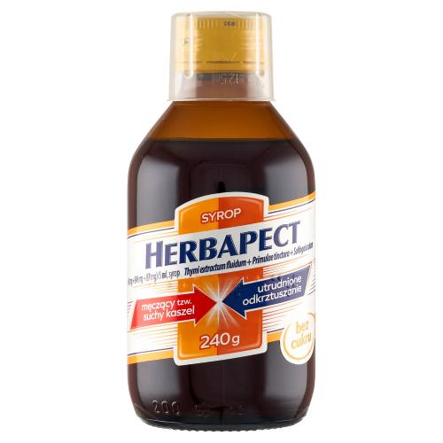 Miniaturka artykułu - HERBAPECT syrop na kaszel - 240g