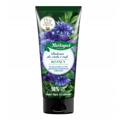 Miniaturka artykułu - HERBAPOL Balsam do ciała i rąk kojący Chaber Fiołek, 200ml