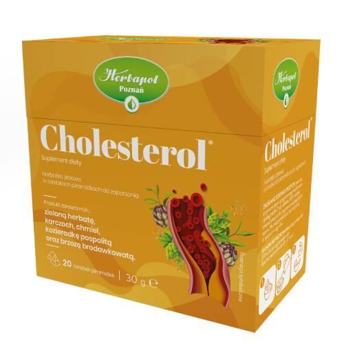 Miniaturka artykułu - Herbapol Cholesterol herbatka ziołowa, 20 szt. KR&Oacute;TKA DATA 30.09.2026