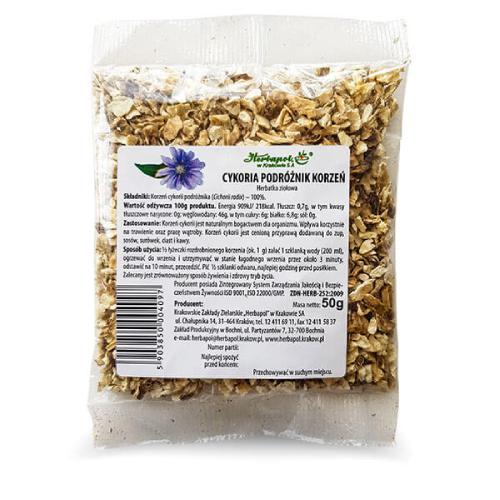 Miniaturka artykułu - HERBAPOL Cykoria Podr&oacute;żnik Korzeń Herbatka ziołowa, 50g