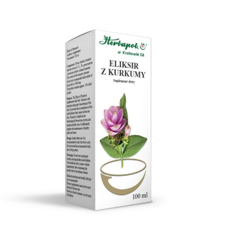 Miniaturka artykułu - HERBAPOL Eliksir z kurkumy, 100ml