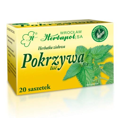 Miniaturka artykułu - HERBAPOL FIX Herbatka ziołowa Pokrzywa, 20 saszetek
