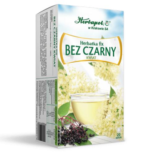 Miniaturka artykułu - HERBAPOL Herbatka Fix Bez Czarny Kwiat, 20 saszetek