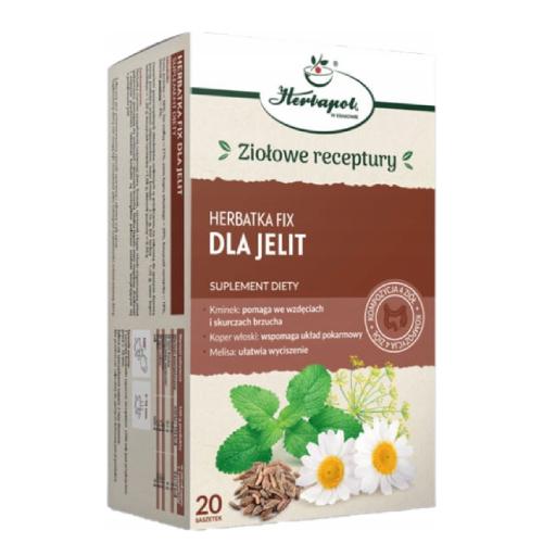 Miniaturka artykułu - Herbapol Herbatka fix Dla Jelit, 20 saszetek