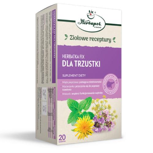 Miniaturka artykułu - Herbapol Herbatka Fix Dla Trzustki, 20 saszetek