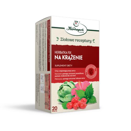 Miniaturka artykułu - HERBAPOL Herbatka Fix Na krążenie, 20x2g