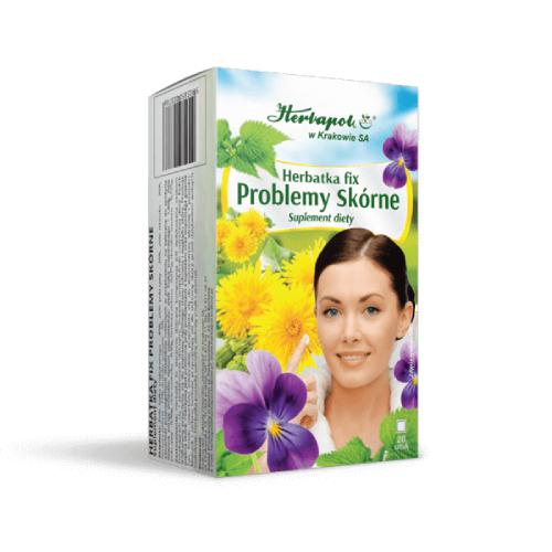 Miniaturka artykułu - HERBAPOL Herbatka Fix Problemy sk&oacute;rne, 20x1,5g