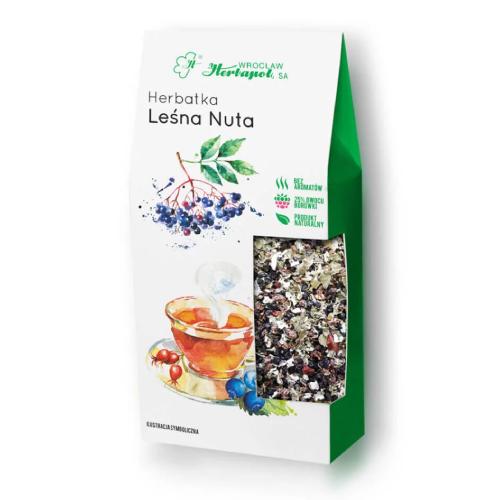 Miniaturka artykułu - HERBAPOL Herbatka owocowo-ziołowa Leśna Nuta, 80g