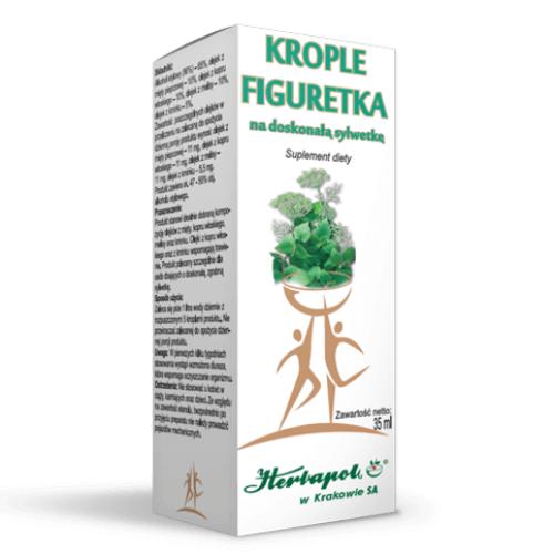Miniaturka artykułu - HERBAPOL Krople Figuretka wspomaga trawienie i dba o smukłą sylwetkę - 35 ml