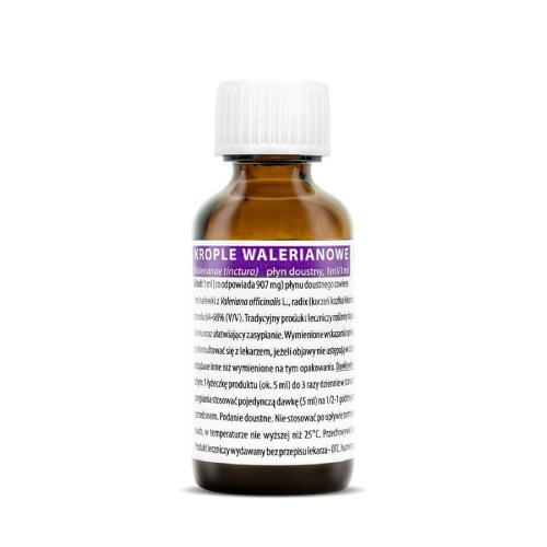 Miniaturka artykułu - HERBAPOL Krople walerianowe, 35ml
