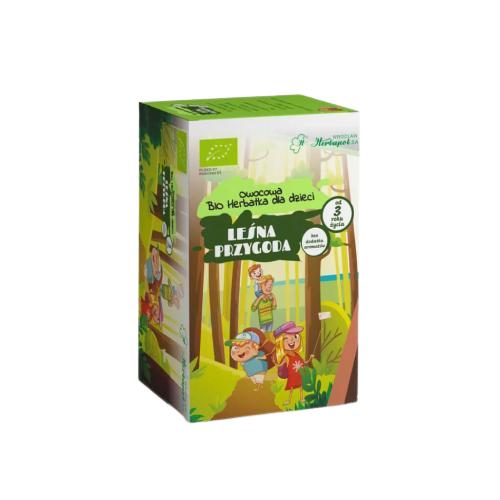 Miniaturka artykułu - HERBAPOL Leśna Przygoda Owocowa bio herbatka dla dzieci, 20x3g