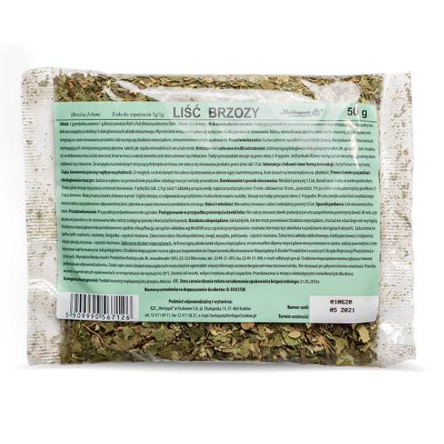 Miniaturka artykułu - HERBAPOL Liść brzozy, 50g