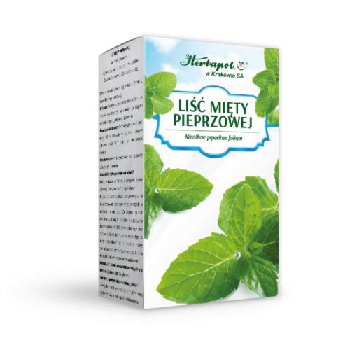 Miniaturka artykułu - HERBAPOL Liść mięty pieprzowej Fix, 25 saszetek 