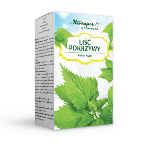 Miniaturka artykułu - HERBAPOL Liść pokrzywy, 25 saszetek