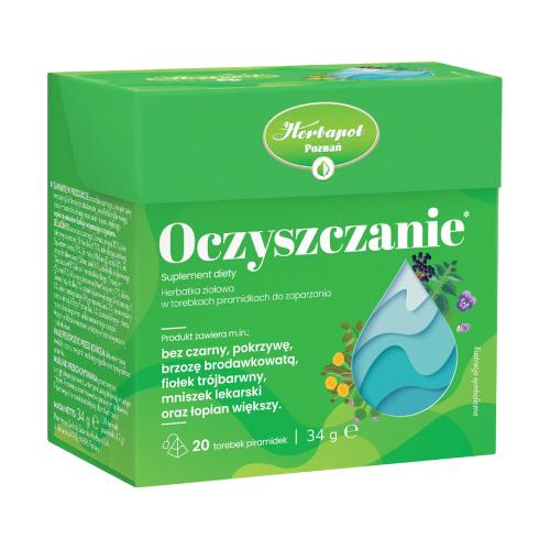 Miniaturka artykułu - Herbapol Oczyszczanie Herbatka ziołowa, 20 torebek