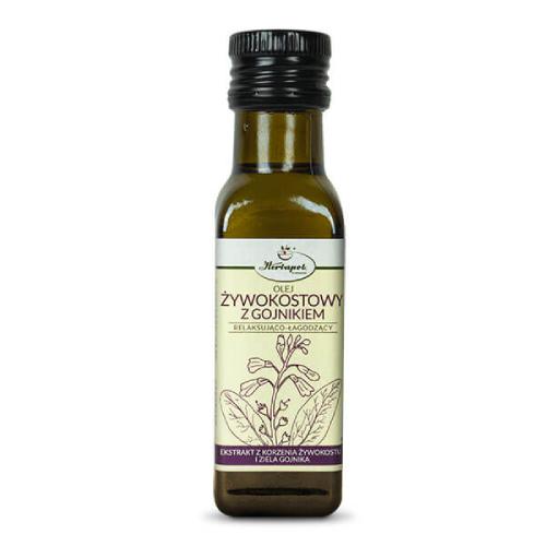 Miniaturka artykułu - HERBAPOL Olej żywokostowy z gojnikiem, 100ml