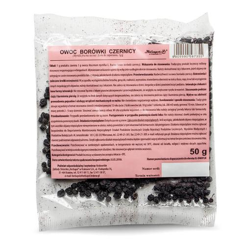 Miniaturka artykułu - HERBAPOL Owoc Bor&oacute;wki Czernicy Zioła do zaparzania, 50g